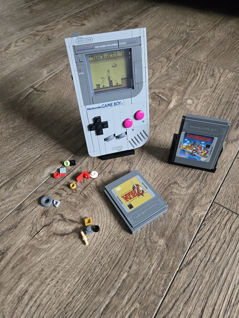 LEGO Nintendo Game Boy Set – Mario & Zelda Cartridges – Display Model Complete